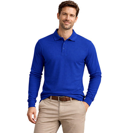 Men’s Long Sleeve Cotton Polo