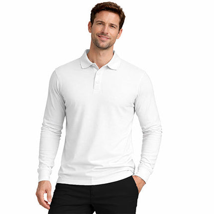 Men’s Long Sleeve Cotton Polo