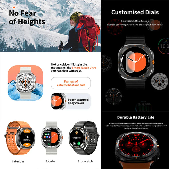 Ultra Men Smart Watch Bluetooth GPS Sports Tracker