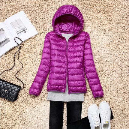 Women's Lightweight Hooded Puffer Jacket