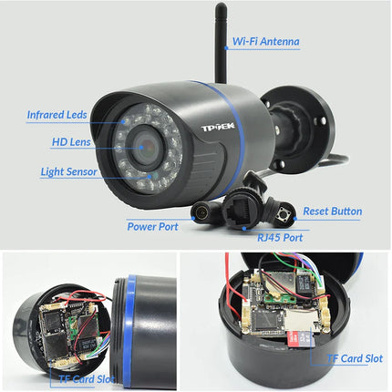 NNEOBA 4MP WiFi Wired Outdoor IP Security Camera