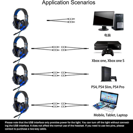 LED Gaming Headset