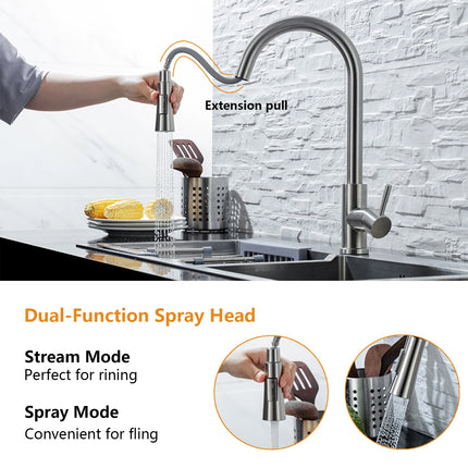 Smart Pull-Out Kitchen Faucet