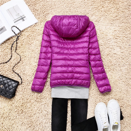 Women's Lightweight Hooded Puffer Jacket