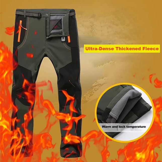 Men’s Fleece Softshell Hiking Pants
