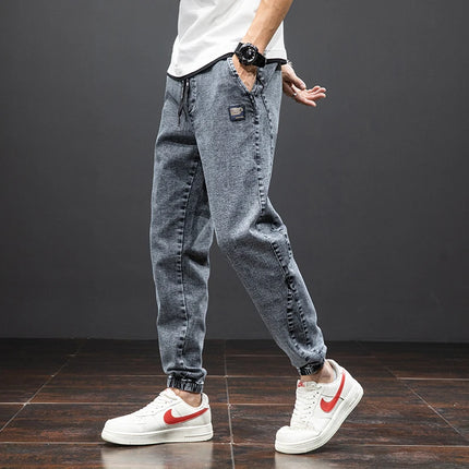 Men’s Baggy Cargo Denim Jogger Pants