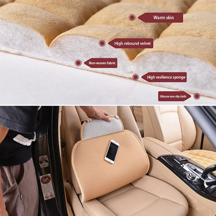 Pink Plush Car Seat Cover
