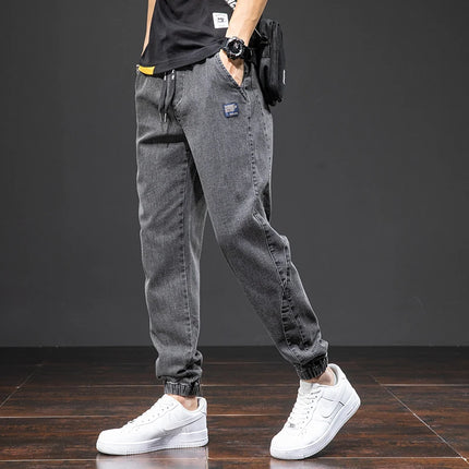 Men’s Baggy Cargo Denim Jogger Pants