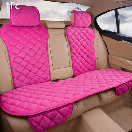 Pink Plush Car Seat Cover