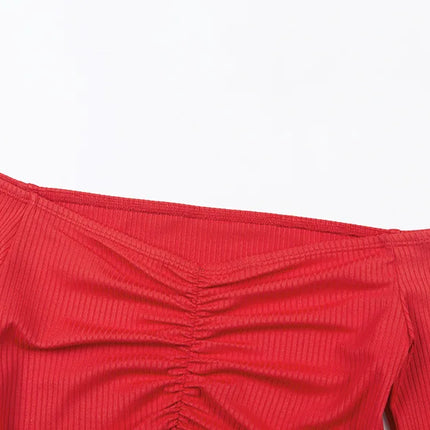 Off-Shoulder Long-Sleeve Top