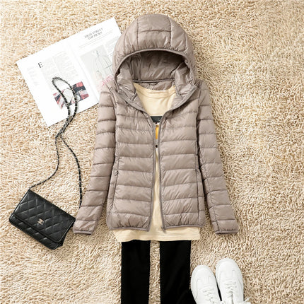 Women's Lightweight Hooded Puffer Jacket