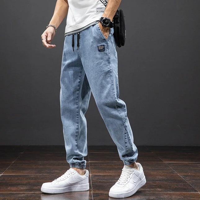 Men’s Baggy Cargo Denim Jogger Pants