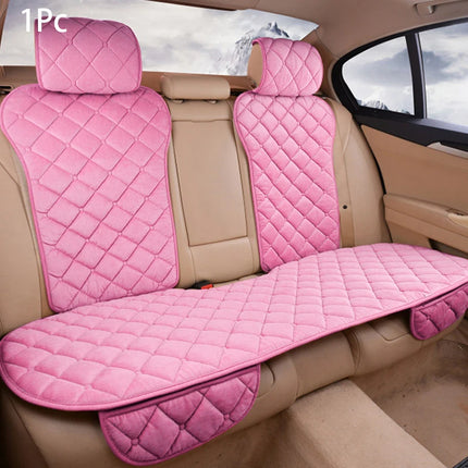 Pink Plush Car Seat Cover
