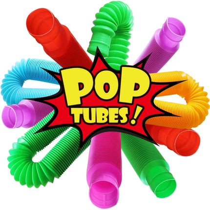 4-Pack Mini Pop Tube Fidget Toys