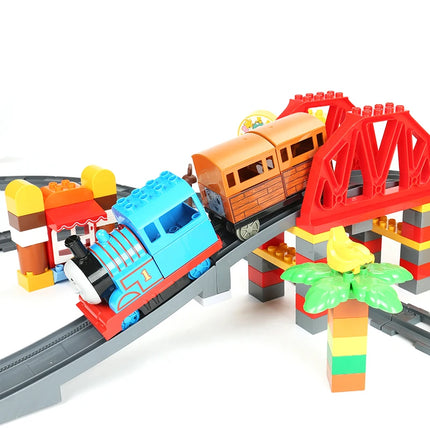 Large Building Block Train Set