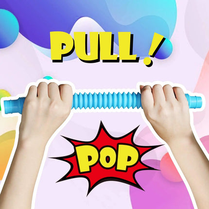 4-Pack Mini Pop Tube Fidget Toys