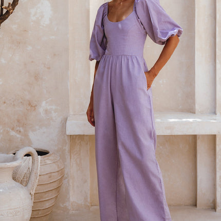 Heaven Bay Linen Jumpsuit