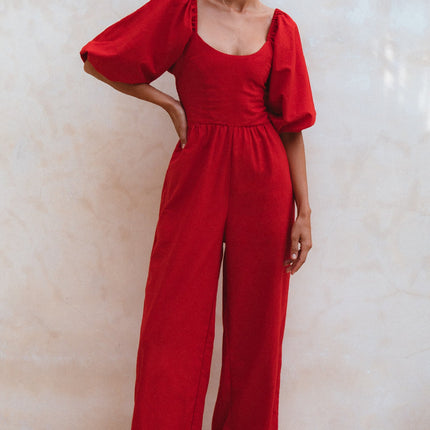Heaven Bay Linen Jumpsuit