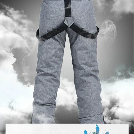 Men Women Winter Thick Warm Skiing Pants