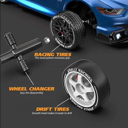 High-Speed 1:24 Remote Control Drift Car - Mustang AE86 Racing Toy