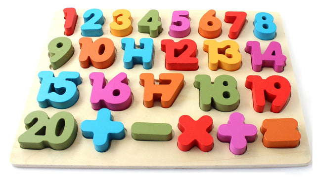 Wooden Colorful Puzzle for Learning Numbers
