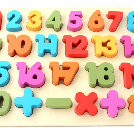 Wooden Colorful Puzzle for Learning Numbers