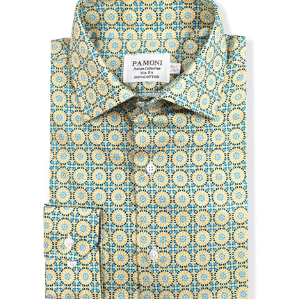 Men’s Geometric Slim Fit Shirt
