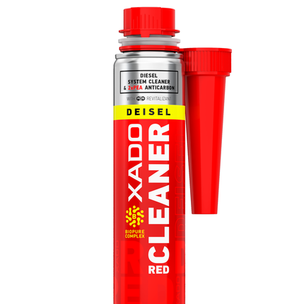 XADO RED CLEANER (Diesel) – Fuel System & Injector Cleaner with Revitalizant (250 ml)