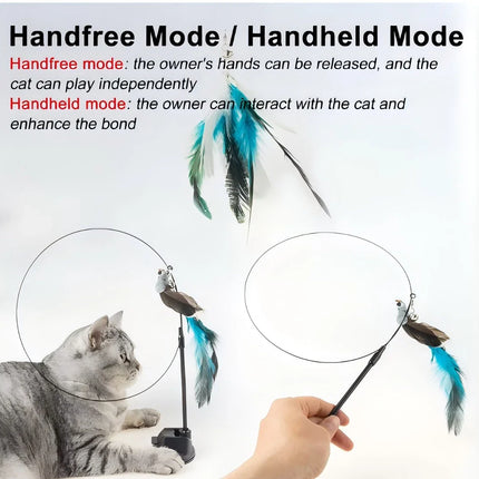 Interactive Butterfly Cat Teaser Toy