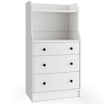 Modern Storage Dresser with Anti-toppling Device-Walnut