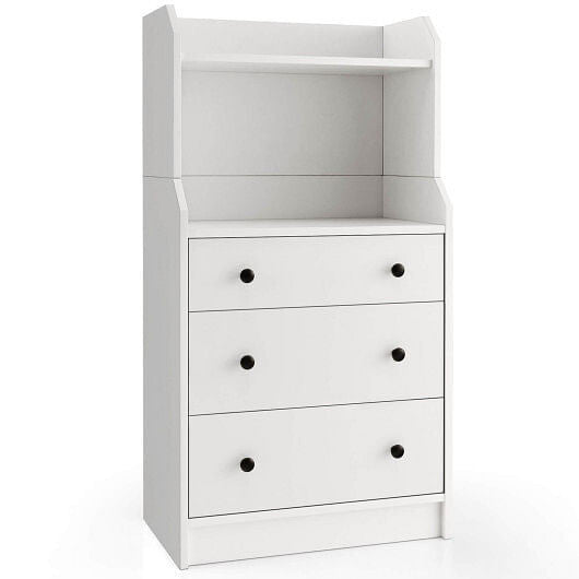 Modern Storage Dresser with Anti-toppling Device-Walnut