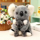 Gray mother and child koala / 28cm330g