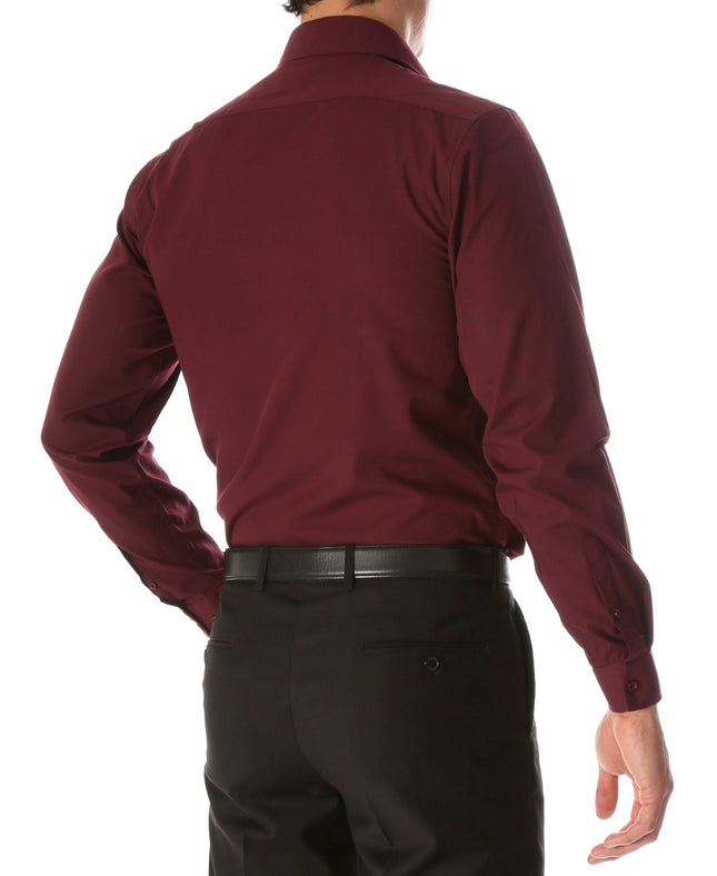 Men’s Burgundy Slim Fit Shirt