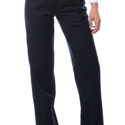 Womens 2789 Navy Elastic Waistband Dress Pants