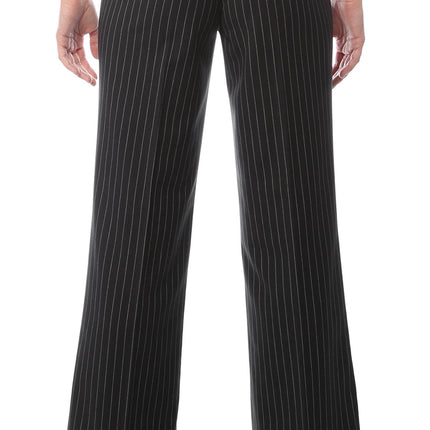 Womens 2789 Black Pinstripe Dress Pants