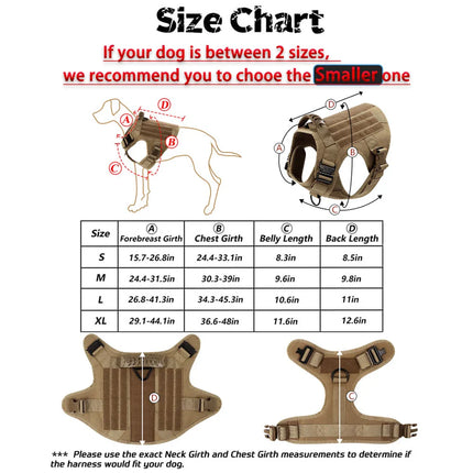 Large Dog Harness And Leash Set For Training