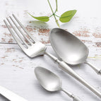 Silver 4pcs/set + 1pcs(Fruit Fork)