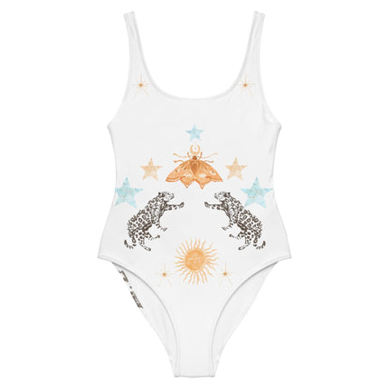 Petra One Piece Swimsuit in White Jaguar