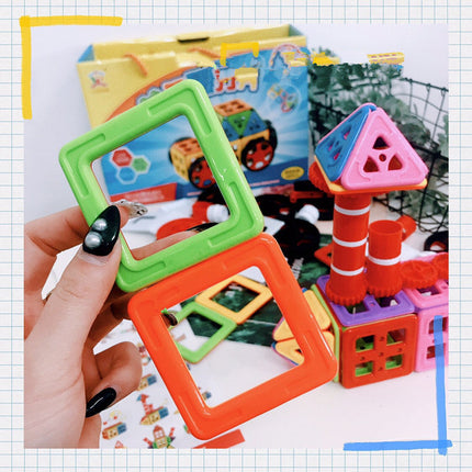 Magnetic Building Blocks Set for 4-6 Year Olds