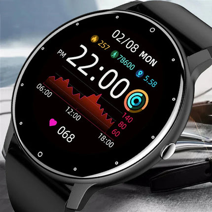 Smart Watch Full Touch Screen Fitness Tracker IP68 (Black)
