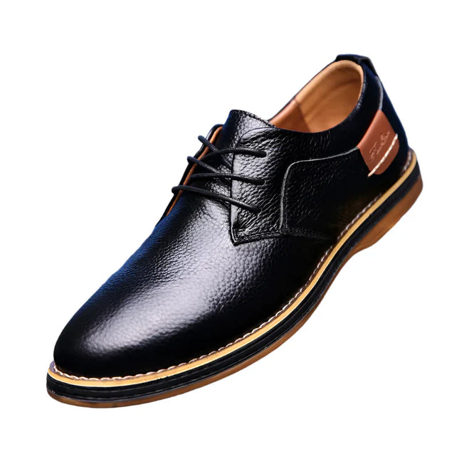 Men’s Black Brogue Oxford Shoes