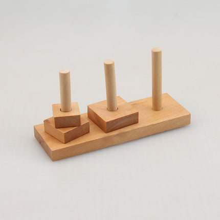 Mini Three-Layer Wooden Puzzle Set