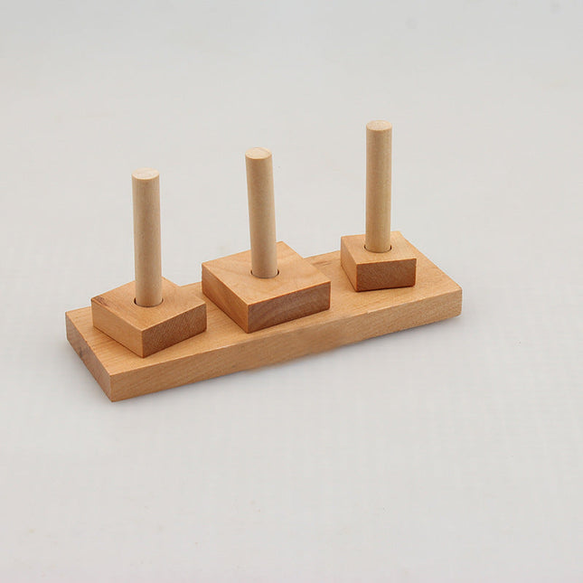 Mini Three-Layer Wooden Puzzle Set