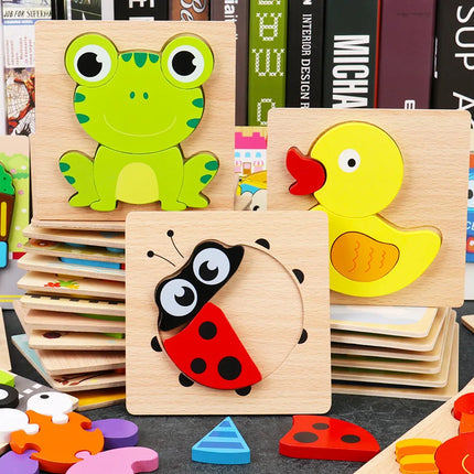 Montessori Wooden 3D Puzzle