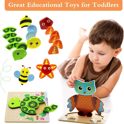 Montessori Wooden 3D Puzzle