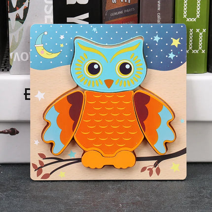 Montessori Wooden 3D Puzzle