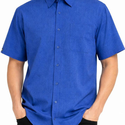 Melange Casual Short Sleeve Shirt