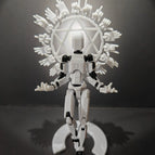 Doll + [Thousand-Hand Roulette] + [Bracket] Gift Gesture +4 Weapons(3D printing, spell the finished product hair)