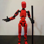 China Red Finished Products Send 5 Gestures +4 Weapons 15cm(Bracket)