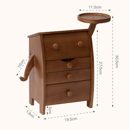 Robot Solid Wood Jewelry Box